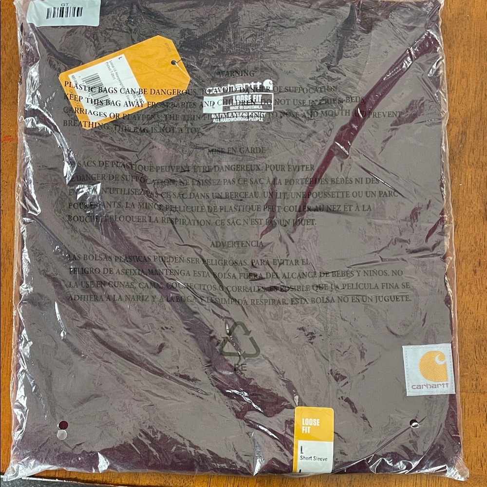 Carhartt Short Sleeve Shirt in Dark Red